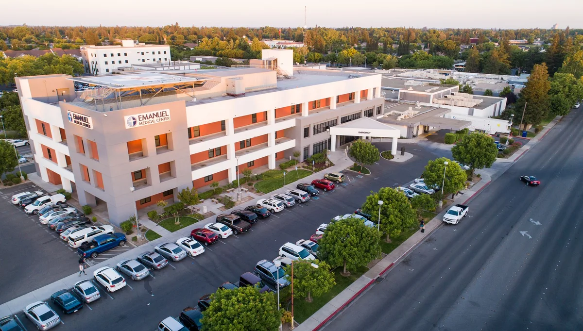 Exterior of Emanuel Medical Center on Delbon Avenue in Turlock