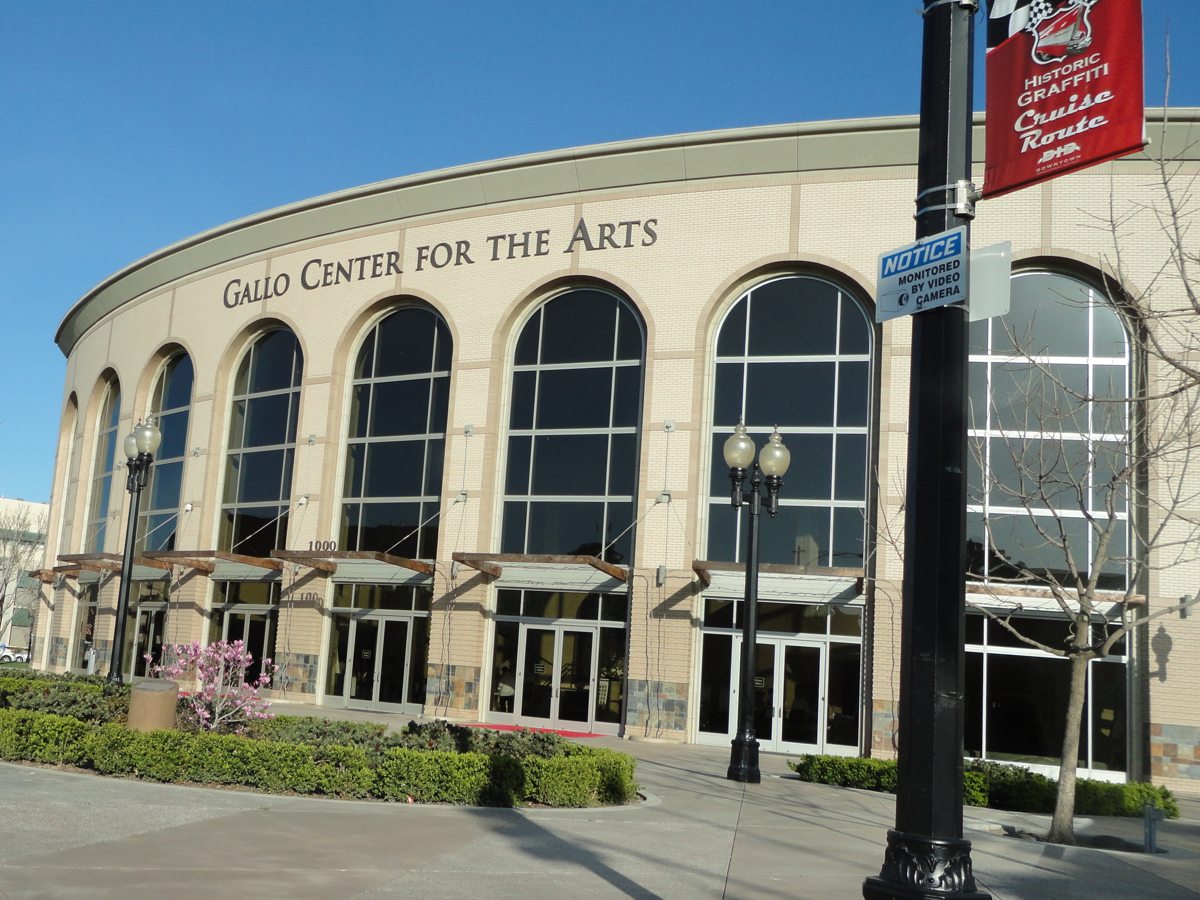 Exterior of the Gallo Center for the Arts in Modesto, March 2012.