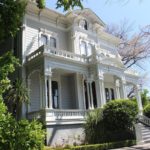 The white Victorian McHenry Mansion in downtown Modesto, photographed in April 2015.
