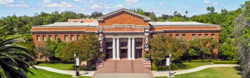 Exterior of the Haggin Museum in Stockton’s Victory Park in 2019