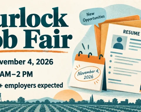 Turlock Job Fair on November 4, 2026, from 10 a.m. to 2 p.m., with more than 50 employers expected.