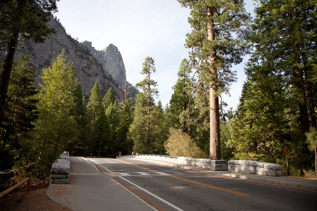 Sentinel Bridge crossing the Merced River in Yosemite Valley